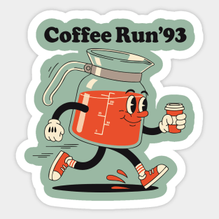 Coffee Run 93 Sticker